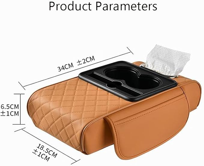 Center Console Cover for Jeep Cherokee 1984-2001 XJ,Car Center Console Cover,Armrest Storage Box Mat,Car Center Console Cushion Pad,Car Armrest Box Pad,Brown