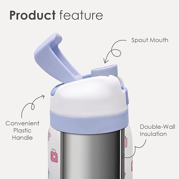 Nurse Stainless Steel Water Bottle, In My Nurse Era, Vacuum Insulated, Push-Button Lid, 32 oz, Gifts for Medical Students Women Girls Friends Teens Birthday Christmas