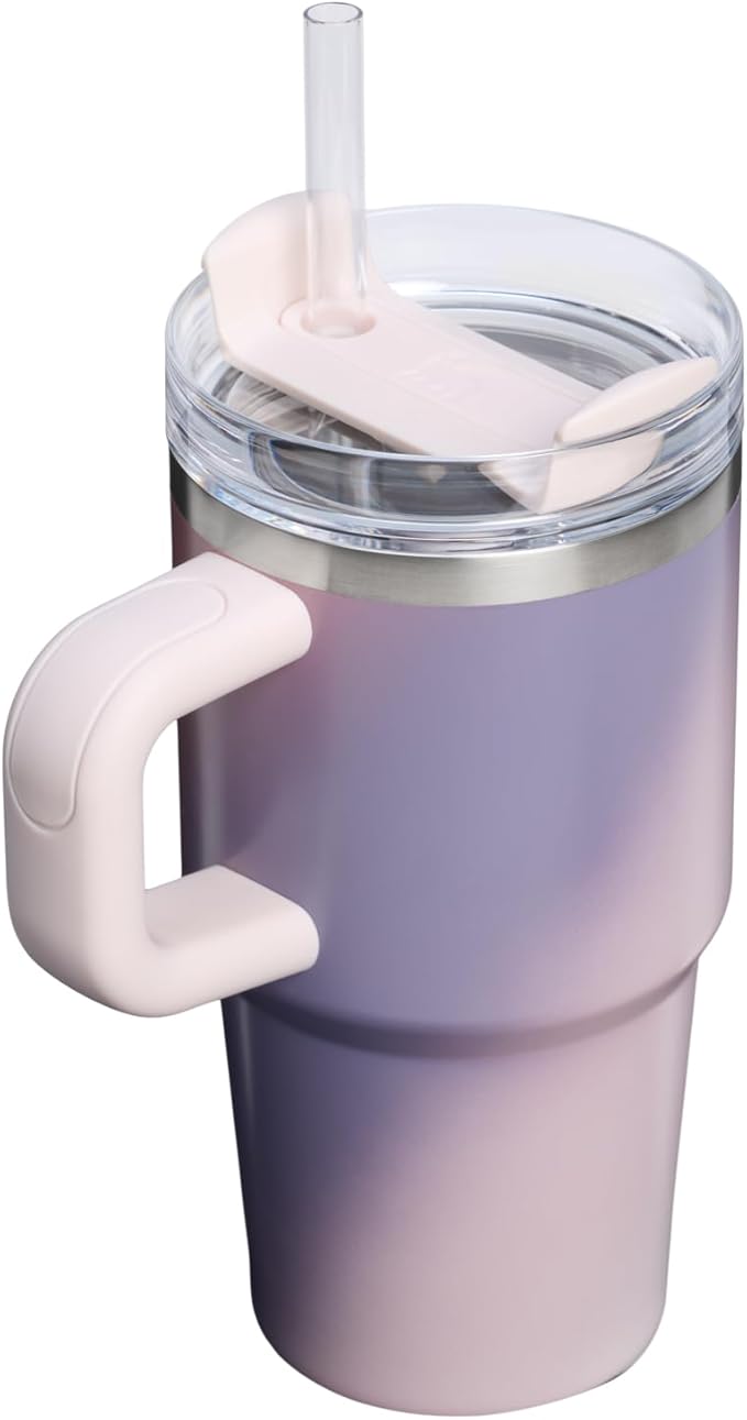 STANLEY Quencher H2.0 Tumbler with Handle and Straw 20 oz | Flowstate 3-Position Lid | Cup Holder Compatible for Travel | Insulated Stainless Steel Cup | BPA-Free | Dawn Spiral