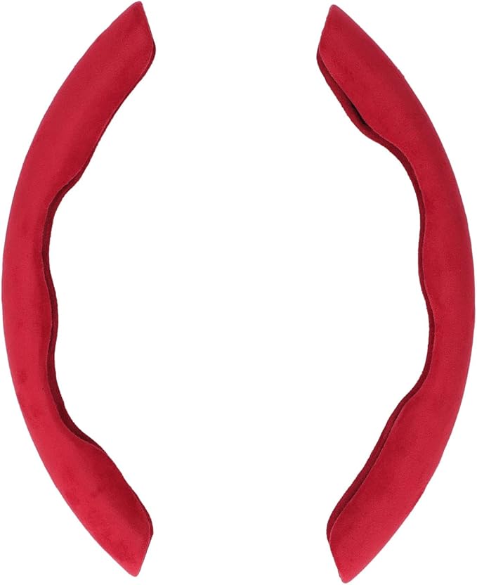 Steering Wheel Cover, Suede Non Slip Sweat Absorbing Auto Accessory for Mercedes Models Drivers Commuters Road Trips