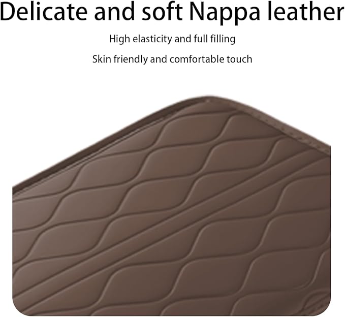 Car Center Console Cover, Leather Vehicle Arm Rest Protection Cushion with 2 Side Storage Bags, Auto Interior Armrest Storage Box Pad Accessories, Universal for SUV, Sedan, Truck (Coffee)