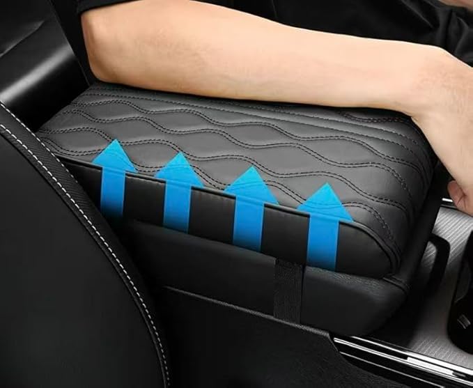 Centre Armrest Cover for Nissan Titan, Rest Pad Arm Protector Shield Overlay Rest Console Mat Guard Cushion Pad Box Support Lid Case,Grey
