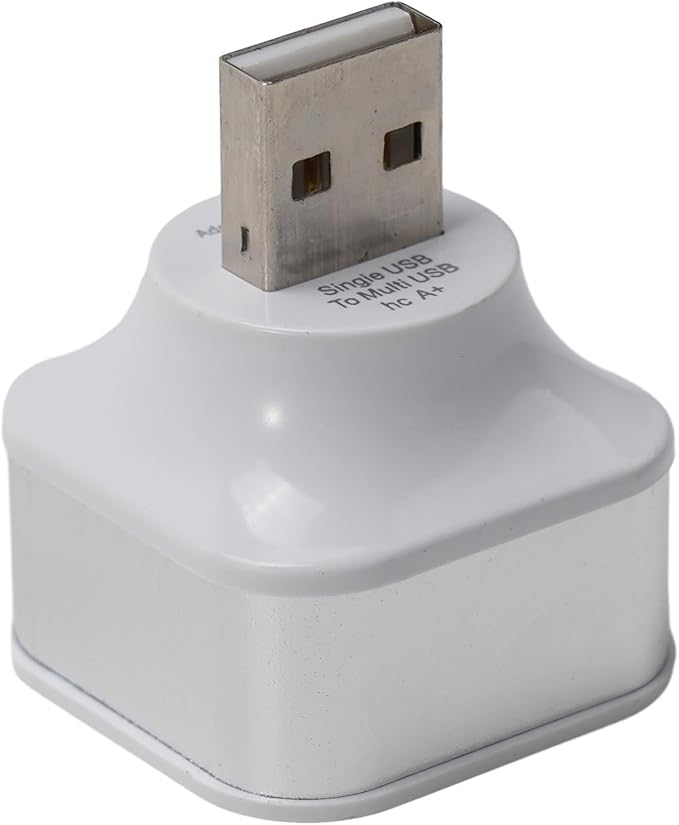 3-Port USB Car Charging Extender Adapter for Vehicle Dash Mount, USB 2.0 Only Charging Hub, Gold/Silver/Black(Silver)