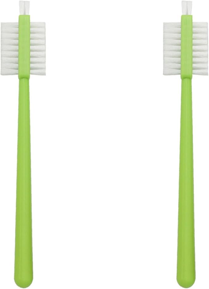 2PCS Juicer Wall Breaker Grinder Cleaning Brush Plastic Long 175mm Household Soymilk Machine Double Sided Brush Crawfish Cleaning Brush Stovetop Crevice Soft Brush