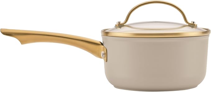 Farberware Forged Induction Ceramic Nonstick Cookware Set, 12-Piece, Taupe Pots & Pans