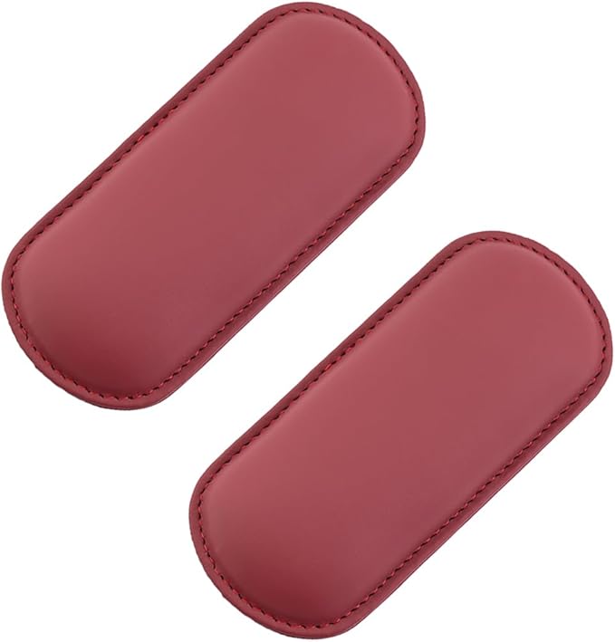 Car Knee Cushion Pad, Memory Foam Microfiber Leather Vehicle Door Armrest Pillow for Leg Elbow, Comfort Automotive Center Console Knee Pad Protector, Universal for Automobile RV Truck (Red)