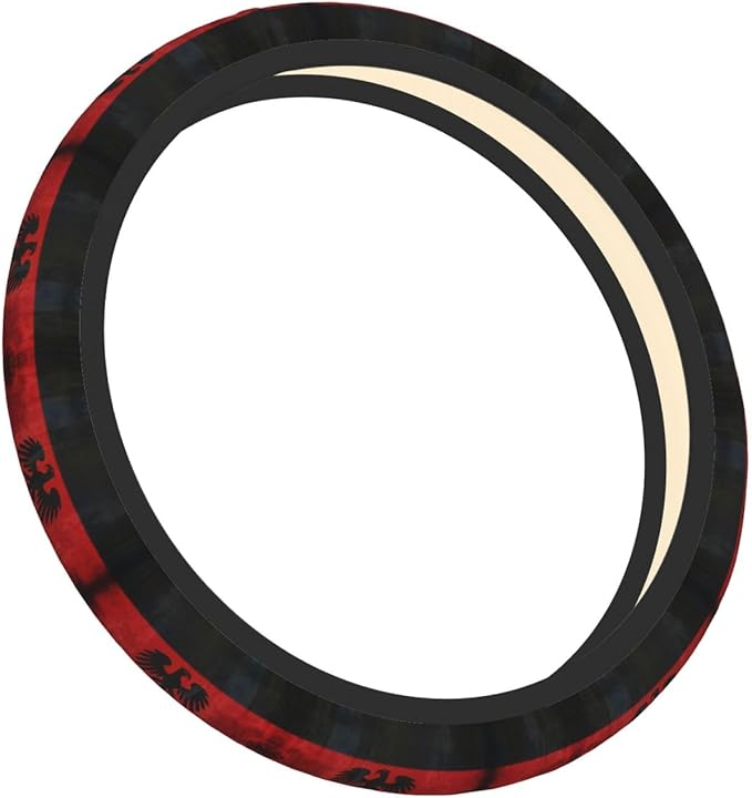 Germaneagles Flag Universal Fit Steering Wheel Cover for Car, Truck, and SUV, Durable Steering Wheel Protection