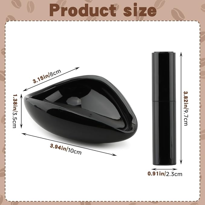 Coffee Bean Dosing Cup and Spray Bottle Set - Ceramic Single Dosing Tray, Static Reducing Spray, Espresso Accessories Kit Measuring Tray for Coffee Lovers