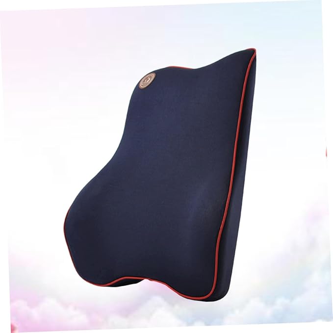 Memory Car Seat Cushion for Lumbar Support Comfortable Waist Pad Blue Auto Supplies for Enhanced Comfort and Protection Your Vehicle