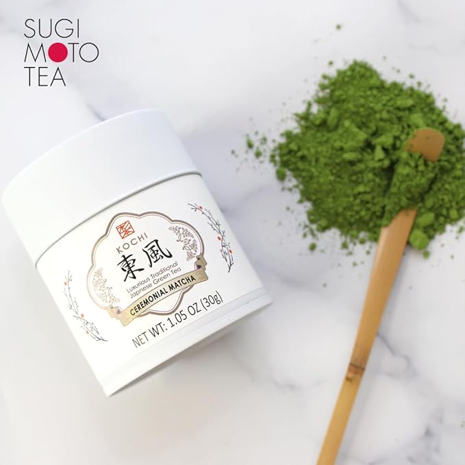 SUGIMOTO TEA Matcha Ceremonial Grade Japanese Matcha Powder "KOCHI" 1.05 oz (30 g)