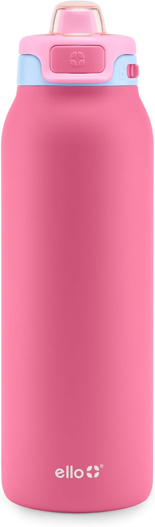 Ello Pop & Fill Insulated Stainless Steel Water Bottle with Quick Fill Lid, Leakproof Locking, Sip or Chug Spout, BPA-Free, Double Wall Vacuum Insulated for Sports, Travel & School- 22oz / 32oz / 40oz