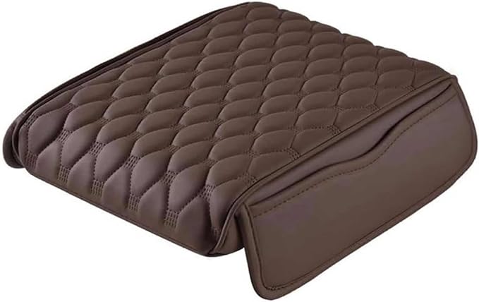 Car Armrest Cushion for Nissan Armada II (Y62) 2016-2021 2022 2023 2024 2025, Car Armrest Pad Soft Leather Car Center Console Cover Car Interior Accessories,A