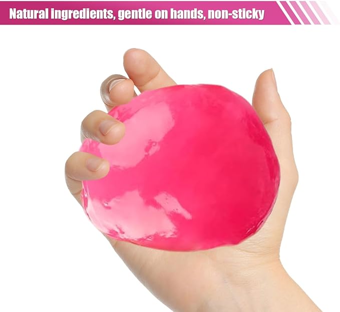 Craedli 2PCS Car Cleaning Gel, Reusable Air Vent Cleaning Putty, Car Interior Cleaner Slime Auto Detailing Tool for Cup Holder & Keyboard, Universal Crevice Dust Remover for Men, Women Present(250g)