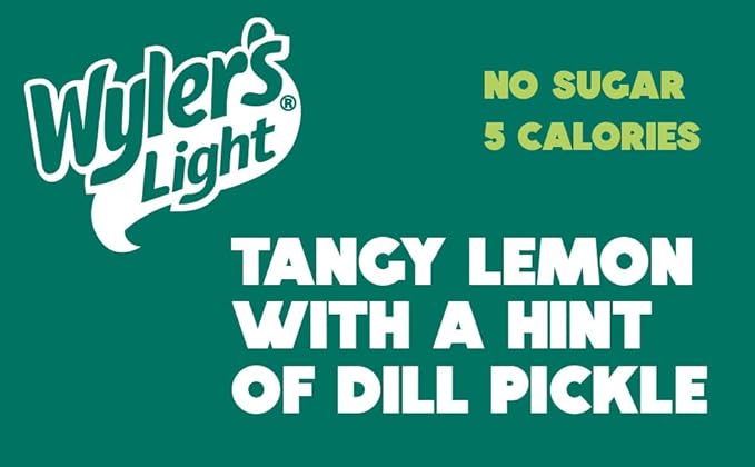 Wyler's Light Pickle Lemonade - Singles to Go Powdered Drink Mix - Pack of 3-8 Per Box 24 Total Servings - Delicious Tasting Pickle Lemonade Flavor