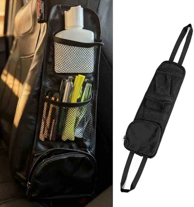 1PCS Car Seat Storage Pouches, Car Organizer, Universal Fit for Car Seats, SUVs, Trucks, Organize Phones, Water Bottles, Snacks, Travel Essentials (1PCS)
