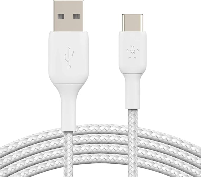 Belkin 24 Watt Dual USB Car Charger-2 12W USB A Ports with USB-C Cable for Fast Charging Apple iPhone-USB-C Charger & 3.3ft Braided USB-C Cable, Boost Charge USB-C to USB Cable, USB Type-C Cable