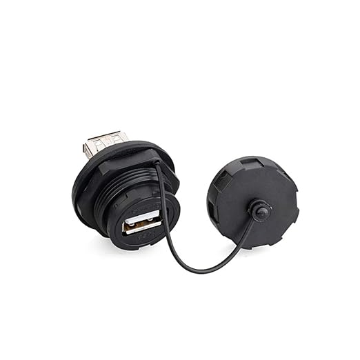 CNLINKO YU Series USB2.0 Panel Mount Socket IP67 Waterproof USB Socket Female Panel Mount Socket