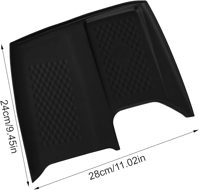 Wireless Charging Anti-Slip Mat Compatible with Accessories 2025 2024, Black Silicone Protective Pad Liner