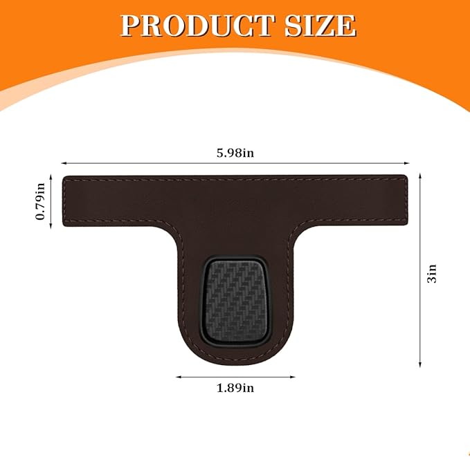 HZEL Car Seat Headrest Hook, 2PCS Vehicle Back Seat Hanger Holder Hook, Multipurpose Automotive Interior Headrest Storage Organizer for Purses Bags Coats, Universal for SUV Caravan Pickup (Brown)