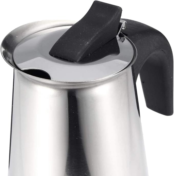 200/450ml Portable Espresso Coffee Maker Moka Pot Stainless Steel with Electric stove Filter Percolator Coffee Brewer Kettle Pot (450ml)