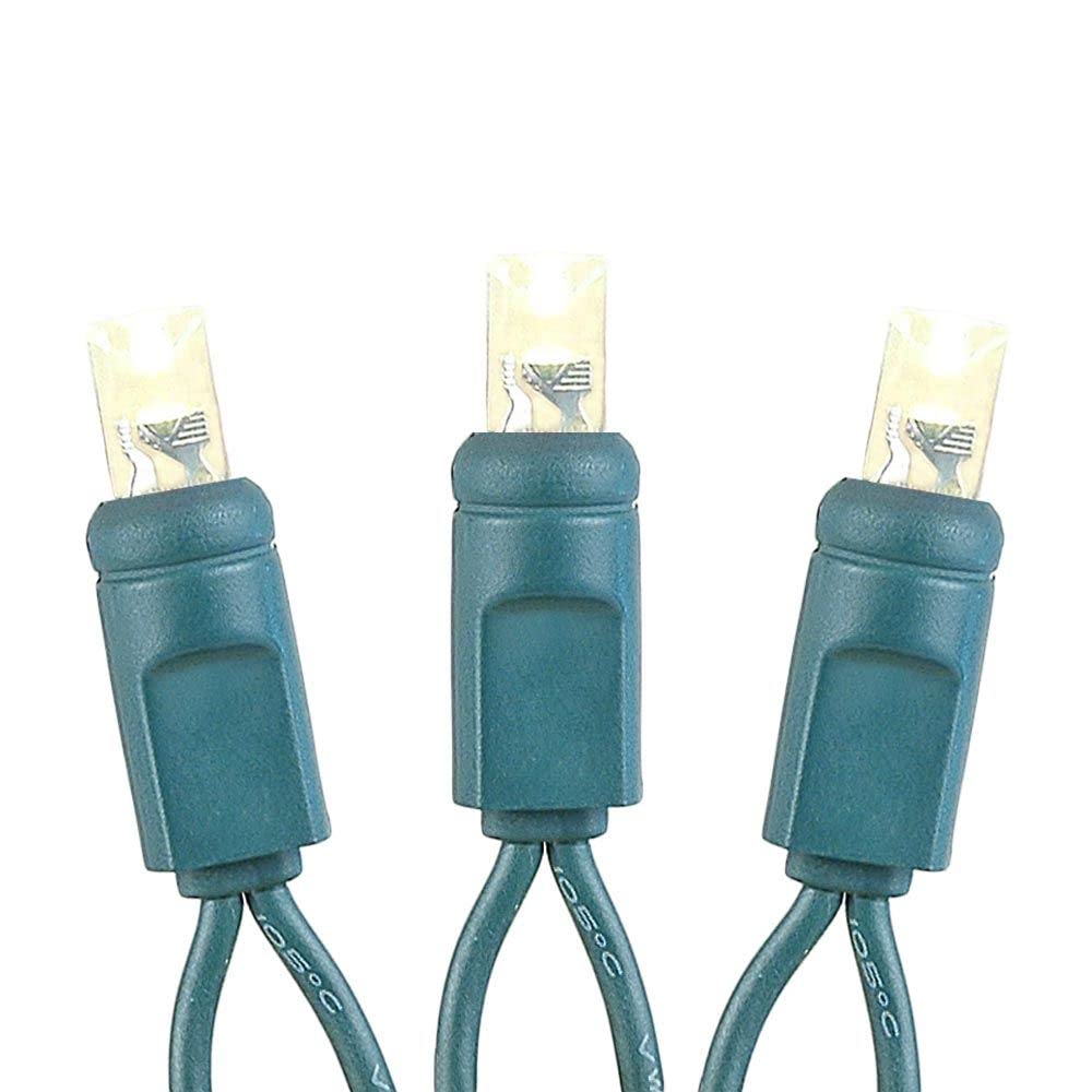 Novelty Lights Mini LED Crafting Lights, 8.5ft, 20 Warm White LEDs, Green Wire, Model MRD-25B