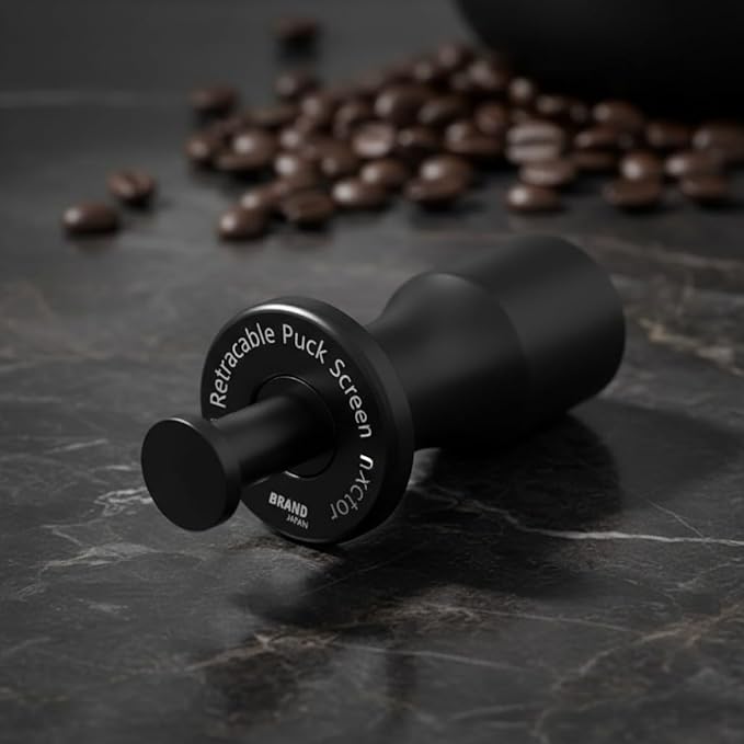 Magnetic Suction Coffee Puck Screen Removal Tool Aluminum Alloy Espresso Machine Accessory Compatible with Magnetic Stainless Steel Puck Screen Black