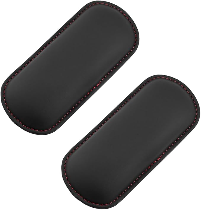 Car Knee Cushion Pad, Memory Foam Microfiber Leather Vehicle Door Armrest Pillow for Leg Elbow, Comfort Automotive Center Console Knee Pad Protector, Universal for Automobile RV Truck (Black)