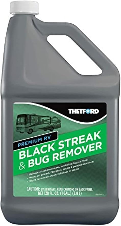 Premium RV Black Streak and Bug Remover - Black Streak Cleaner for RVs/Boats/Cars/Trucks/Vans/Motorcycles - 1 Gallon - Thetford 32511