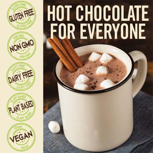 Castle Kitchen Classic Caramel Dark Chocolate Premium Hot Cocoa Mix - Dairy-Free, Vegan, Plant Based, Gluten-Free, Non-GMO Project Verified, Kosher - Just Add Water - 14 oz (Pack of 6)