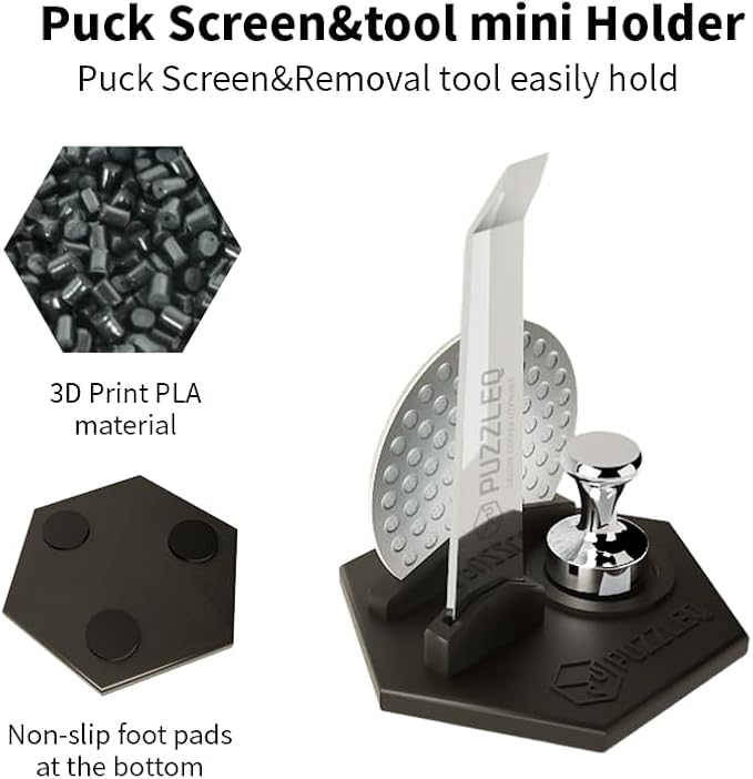 54mm Espresso Accessories Kit, Spring Loaded Calibrated Tamper,mat，WDT Tool，Dosing Funnel，Puck Screen kit，Basket Removal Tool ，Cleaning ClothSet,Fits 54mm Breville Espresso Coffee Machines (54MM)