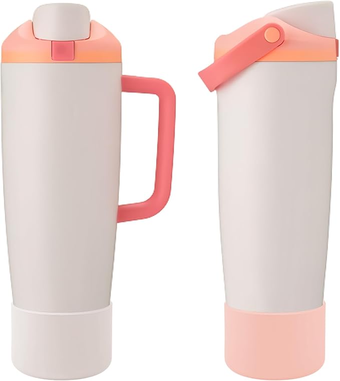 2PCS Silicone Boot Compatible with Owala 30oz & 40oz FreeSip Sway Bottles & Tumblers, Protective Anti-Slip Bottom Cover Sleeve for Freesip Sway Tumbler
