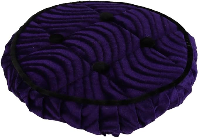 OG Lowrider Classic Bike Cruiser Bicycle Steering Wheel Cover Velour Swirl | Fits 8” Steering Wheels | Multiple Color Options | Lowrider Accessory (Purple)