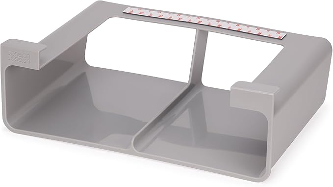 Joseph Joseph Caddy, Under Shelf Storage, Film Foil and Bag Organizer | For Larger Rolls | Fits Kitchen Units Over 13 in | Large | Pack of 2