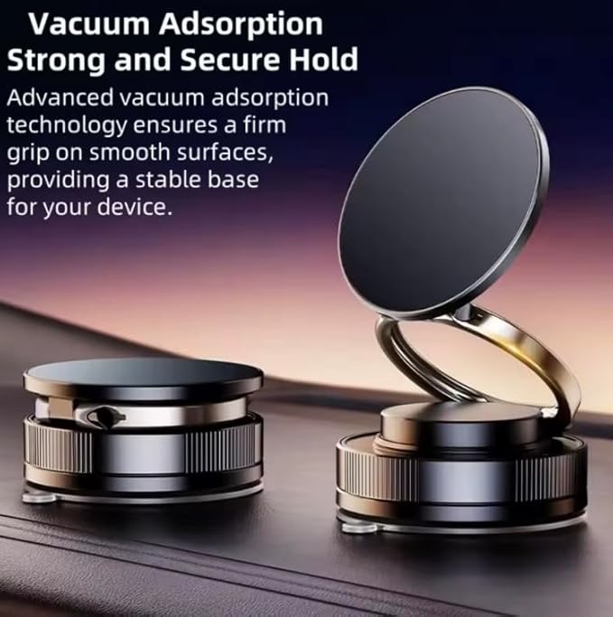 DashDok for Magsafe Car Mount Magnetic Phone Holder for Car Phone Holder Mount Dash Mounted Holders Cell Phone Holders for Your Car Accessories for Women Men for iPhone 17 16 15 14 (Upgraded Blk)