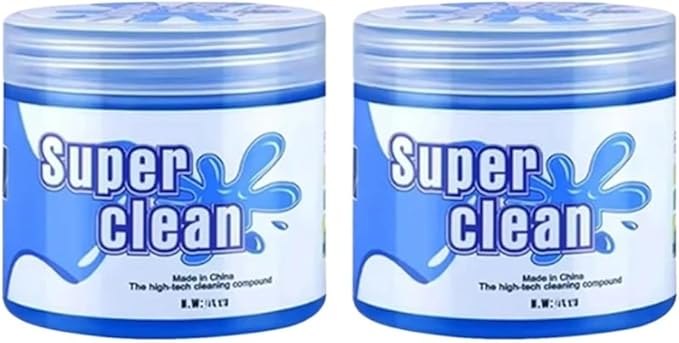 Car Cleaning Gel - Reusable Remover for Interior, Air Vents, Keyboards & Notebooks - Magic Mud Detail Tool(CJN-2PCS)
