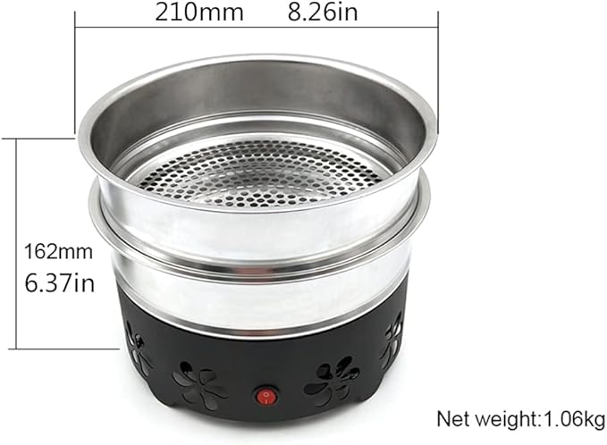 Coffee Bean Cooler Electronic Bean Cooling Machine with 304 Stainless Steel Mesh Two Layers 1.3lb Big Capacity Household Roasting (2 Layers)