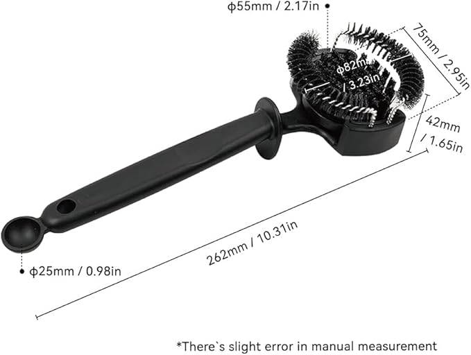 watchget Espresso Coffee Machine Cleaning Brush Espresso Group Head Cleaning Brush Detachable 360°Nylon Bristles Espresso Machine Cleaning Tool V2 58mm