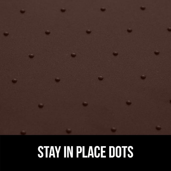 GORILLA GRIP Silicone Coffee Mat, Espresso Machine Bar Accessories, Keep Kitchen Counters Clean, Stays in Place, Waterproof and Heat Resistant Dish Drying Mats, Home Decor Essentials, 11.5x18.7, Brown