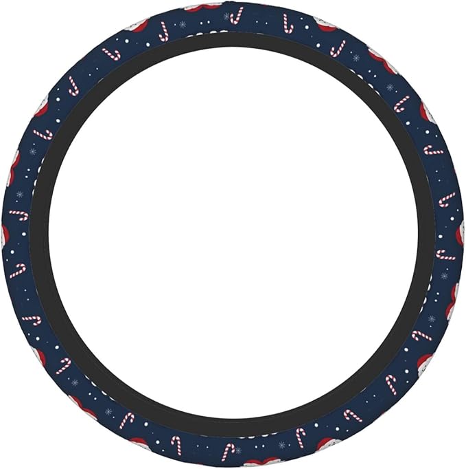Christmas Poodle Universal Fit Steering Wheel Cover for Car, Truck, and SUV, Durable Steering Wheel Protection