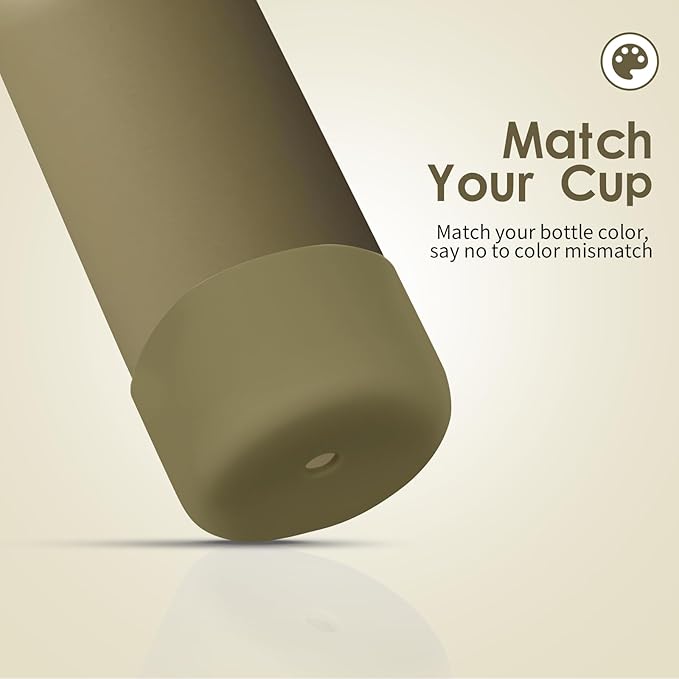 2PCS Silicone Water Bottle Boot, Compatible with Owala 24oz 32oz 40oz, Protective Anti-Scratch & Anti-Dent No Noise Sleeve Cover for FreeSip/Twist/Flip Water Bottles (Off Road, 32oz)