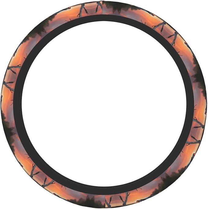 Largemouth Bass Fishing Universal Fit Steering Wheel Cover for Car, Truck, and SUV, Durable Steering Wheel Protection