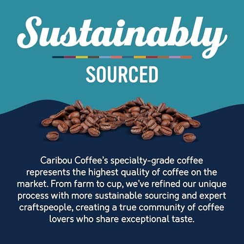 Caribou Coffee, Medium Roast Ground Coffee, 100% Arabica Coffee - Caribou Blend 20 Ounce Bag