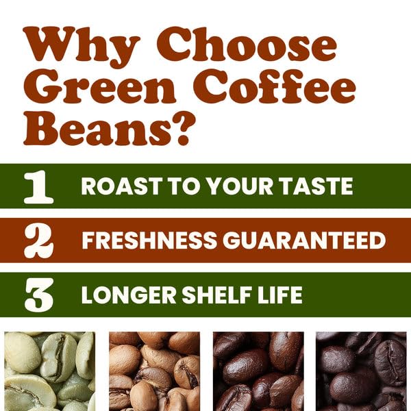 Food to Live Organic Nicaragua Arabica Green Coffee Beans, 12 Ounces – Whole, Unroasted, Washed Bean. Fresh Crop. No-GMO, Vegan, Bulk