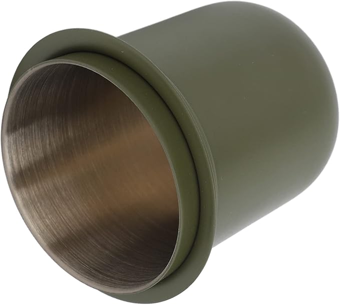 Zerone Espresso Dosing Cup, Stainless Steel, 150ml, Green, 1 Count, Fits 58mm Portafilters, Compatible with Espresso Machine