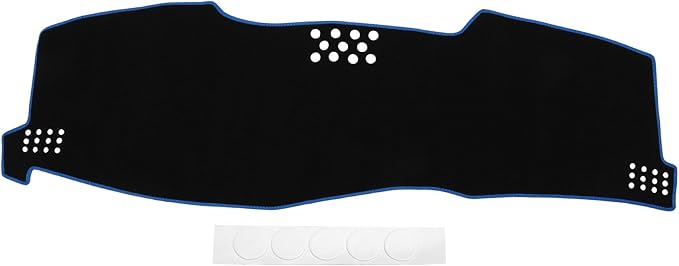 Dash Cover for Toyota Avalon Limited/XL/XLS 2005-2010 / Center Console Dashboard Cover/Non-Slip Polyester Silicone 59.84"x18.31" / 1Pcs Black Blue