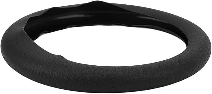 Silicone Steering Wheel Cover, Antislip Design, Sweatproof Protector for Cars, Fits Most Standard Sizes (Black)