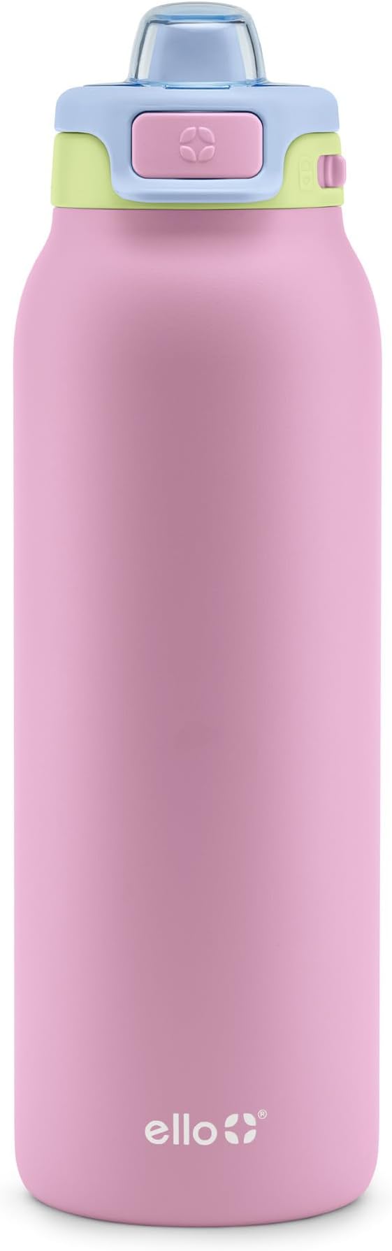 Ello Pop & Fill Insulated Stainless Steel Water Bottle with Quick Fill Lid, Leakproof Locking, Sip or Chug Spout, BPA-Free, Double Wall Vacuum Insulated for Sports, Travel & School- 22oz / 32oz / 40oz