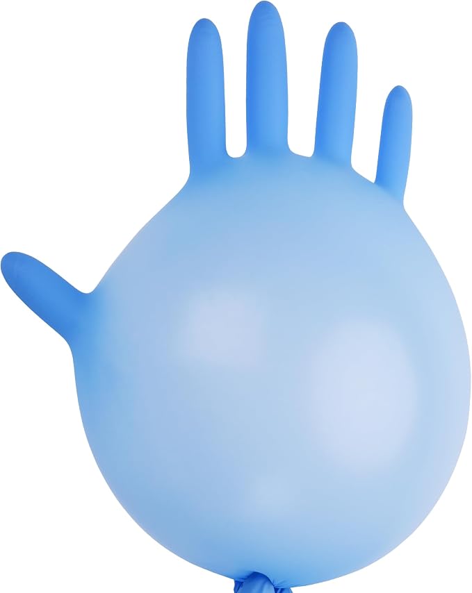 TitanFlex Nitrile Exam Gloves, Blue, 6-mil, Heavy Duty Nitrile Gloves, Mechanic Disposable Gloves, Latex Free, Powder Free
