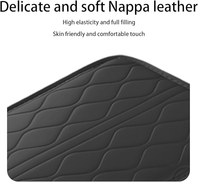 Car Center Console Cover, Leather Vehicle Arm Rest Protection Cushion with 2 Side Storage Bags, Auto Interior Armrest Storage Box Pad Accessories, Universal for SUV, Sedan, Truck (Black)