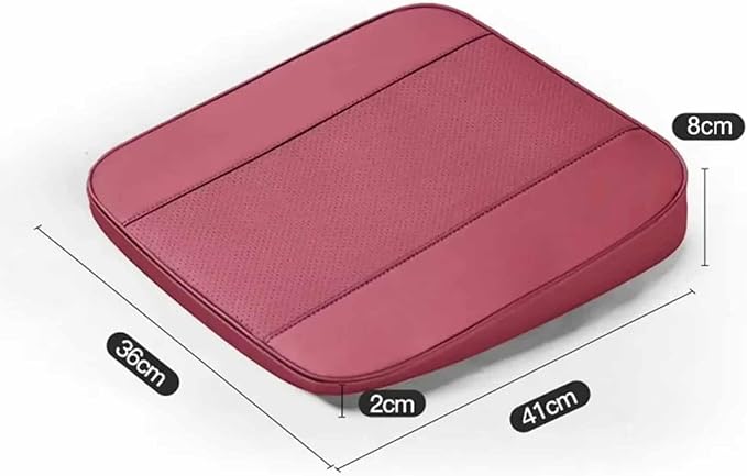 Car Seat Cushion for Ford F150(7seats) 2017-2023, Nonslip Driving Comfort and Breathable Lumbar Support Pad Sciatica and Back Pain Relief,Red-8 cm